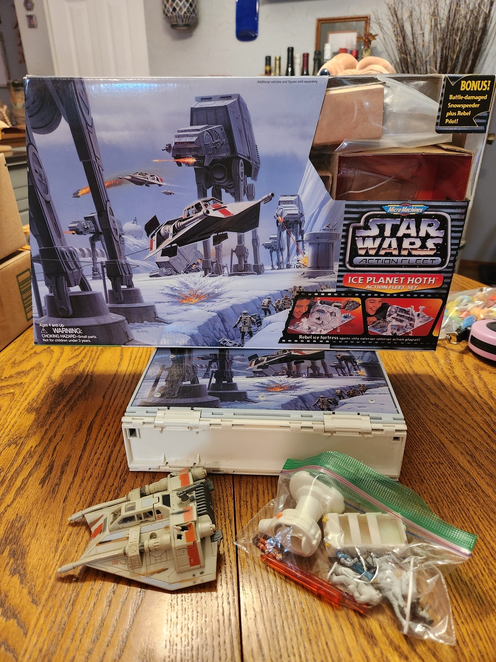 Star Wars Action Fleet Ice Planet Hoth Playset - Galoob 1995 Micro Machines Star